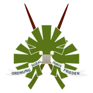 Historisches Wappen der Volksrepublik Wolfenstein